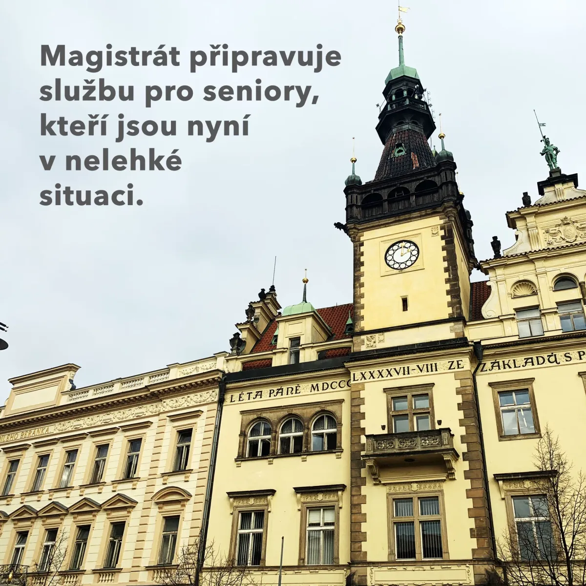 Připravujeme službu pro seniory, kteří jsou díky pandemii koronaviru v nelehké situaci